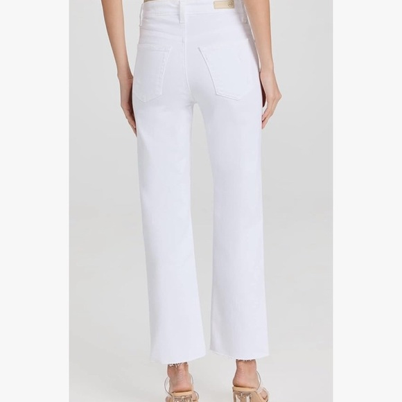 AG Adriano Goldschmied Kinsley High Rise Raw Edge Crop Boot Distressed Jeans 29 - Picture 9 of 9